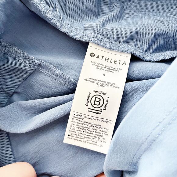 Athleta Trekkie Mid Rise Legacy Jogger in Cottage Blue - Picture 8 of 9